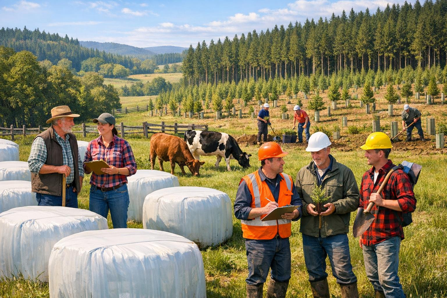 Summary: harmony between livestock farming and forestry     Integrated solutions  aim to combine high-quality fodder, efficient cattle farming and responsible f