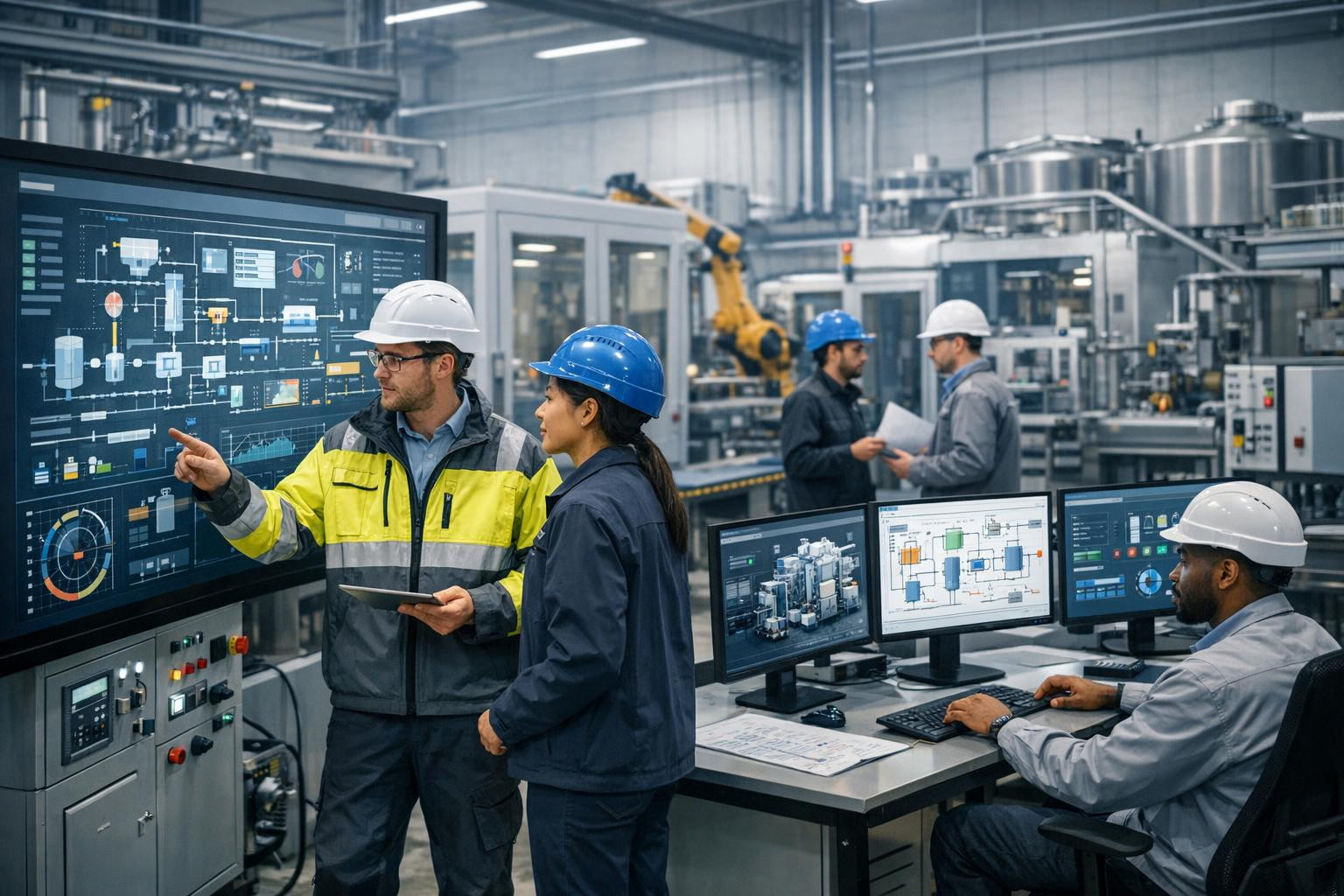 The integration of systems  combines machines, management systems and work processes into a comprehensive industrial solution, leading to measurable productivit