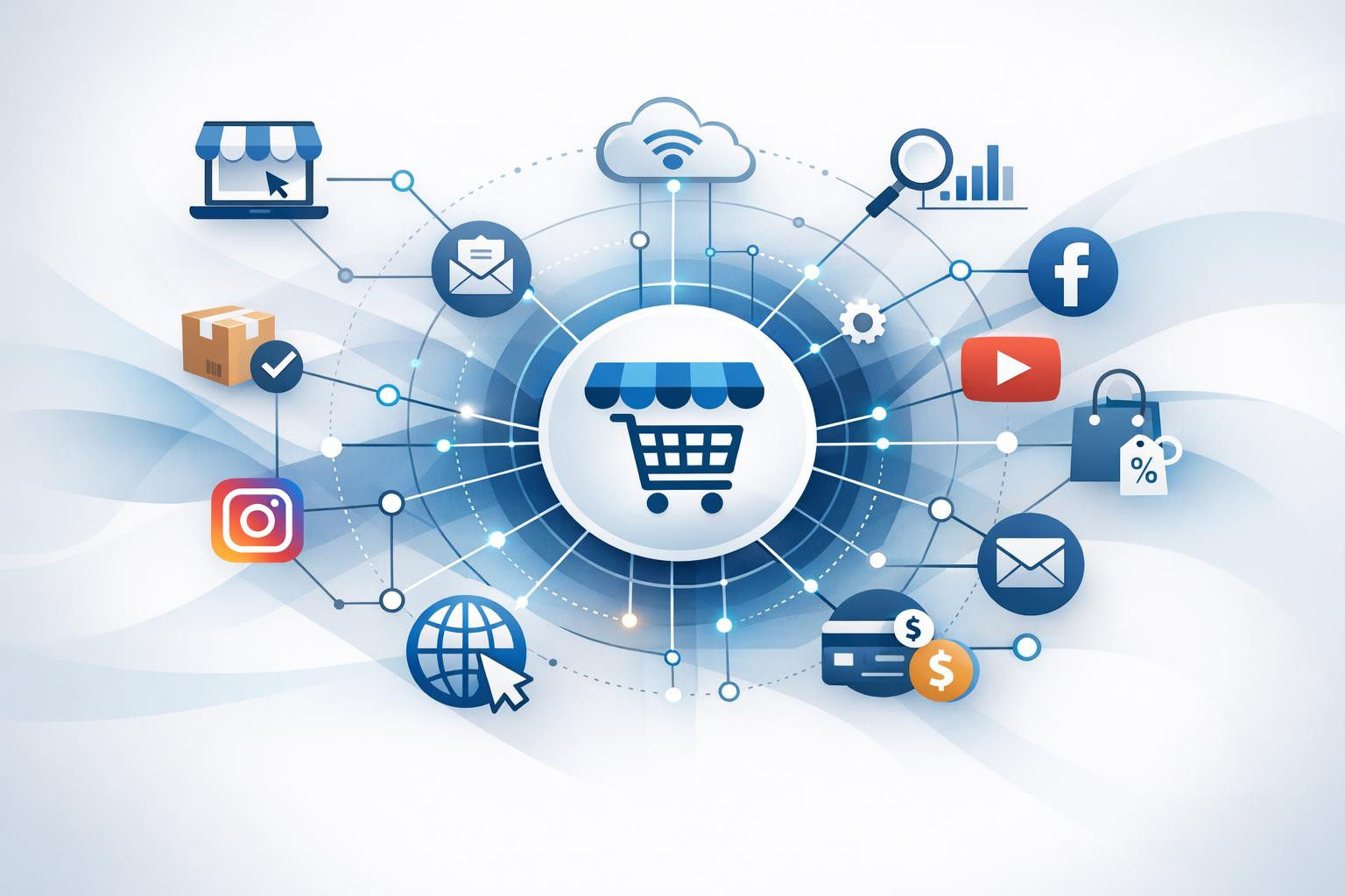 The integration of the platform combines e-commerce platform mediation, ...