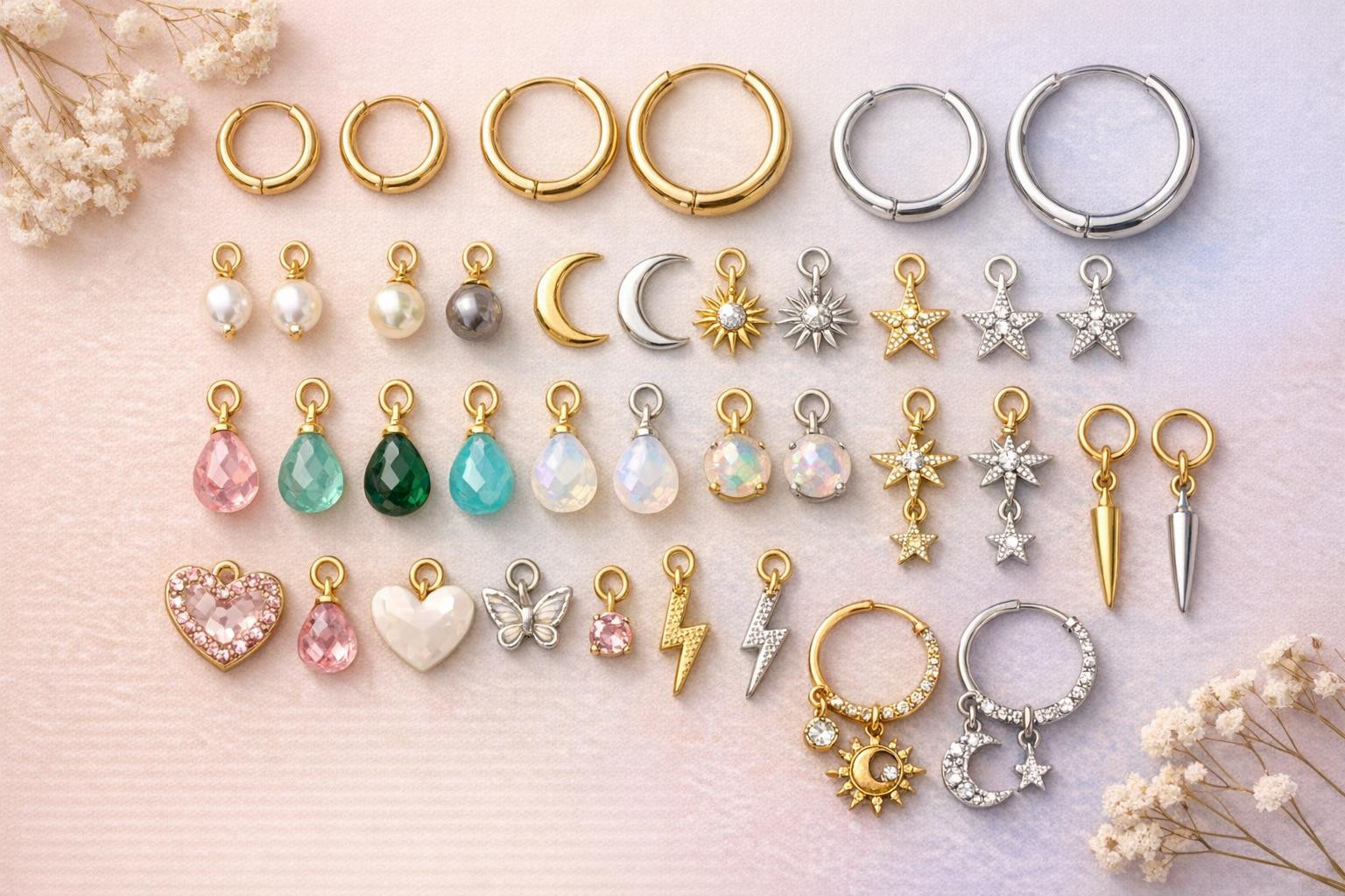 Why choose interchangeable jewelry?   Modular jewelry system combines elegant simplicity and personal creativity:  base rings ,   interchangeable pendants  and 