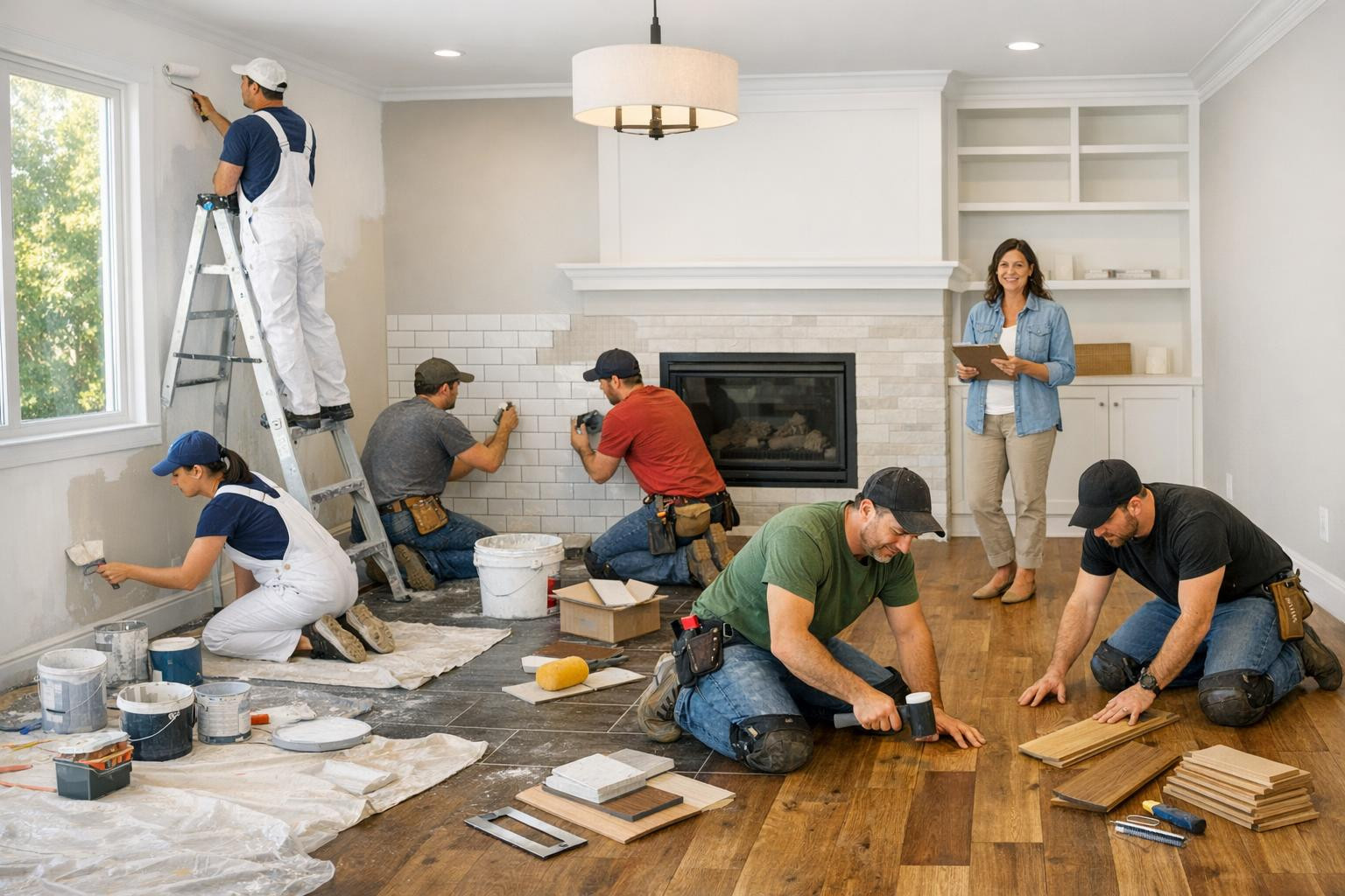 High quality interior and finishing works that give the room a ...