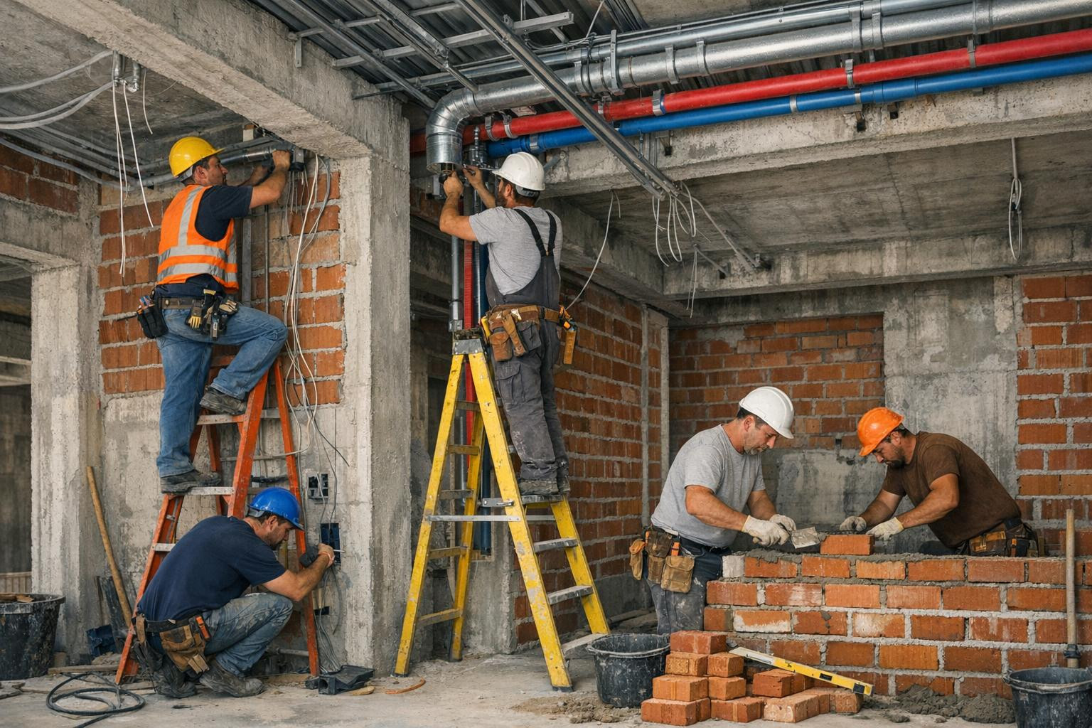 A comprehensive solution for the planning and implementation of internal and technical systems that combines high-quality internal finishing work, accurate pipe