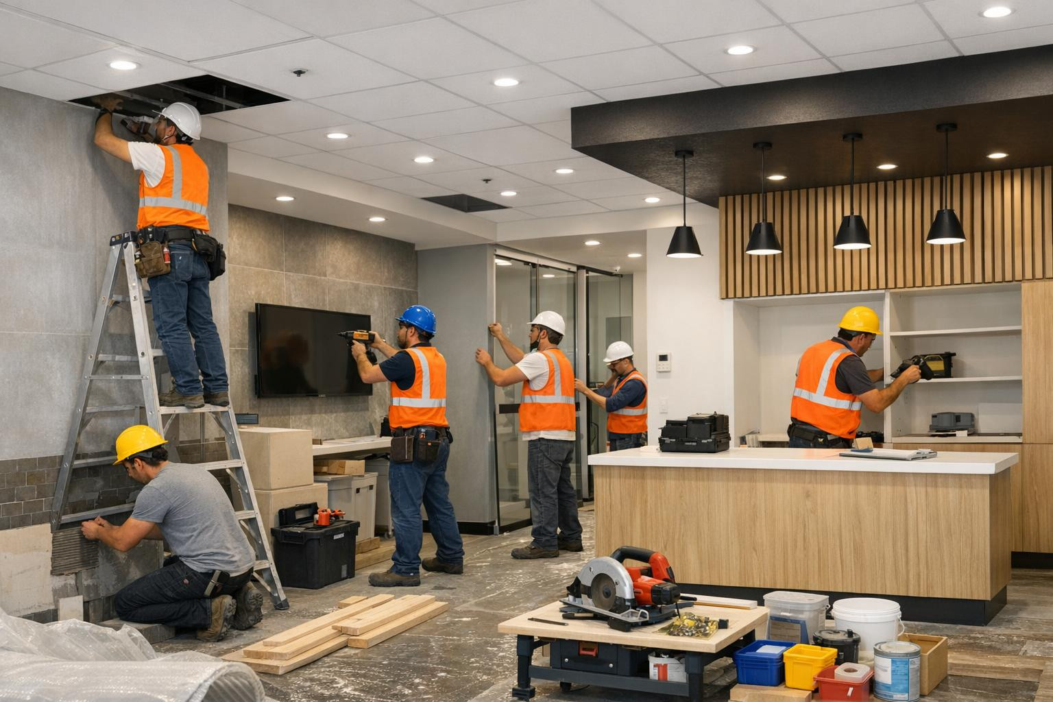 Internal construction that makes space functional and aesthetic   < Internal construction  and interior finishing combine technical precision and well though