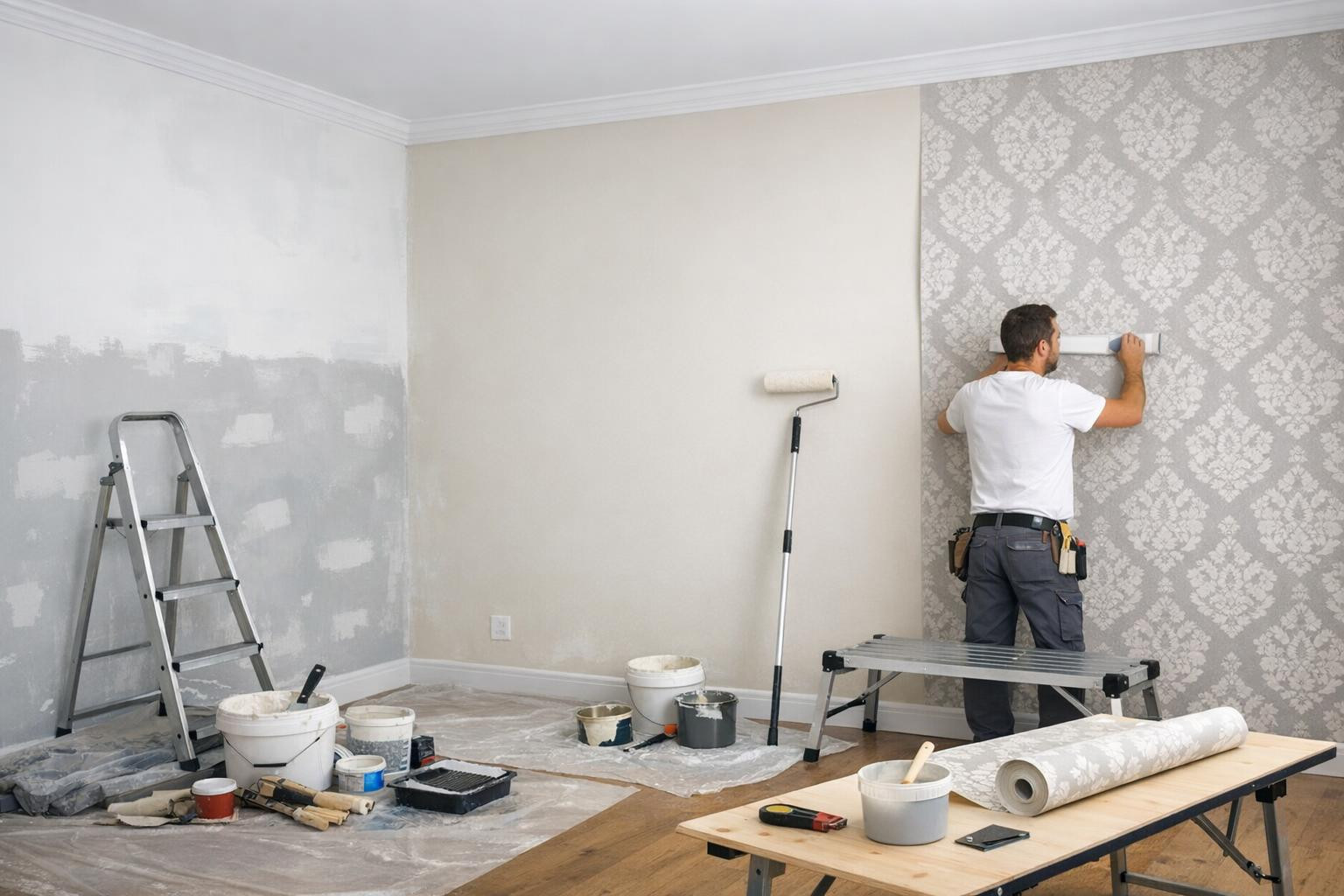 Full solution for interior finishing, which makes the room cleaned up and cosy     Internal finishing  brings a uniform, cared look to the rooms - from the wall