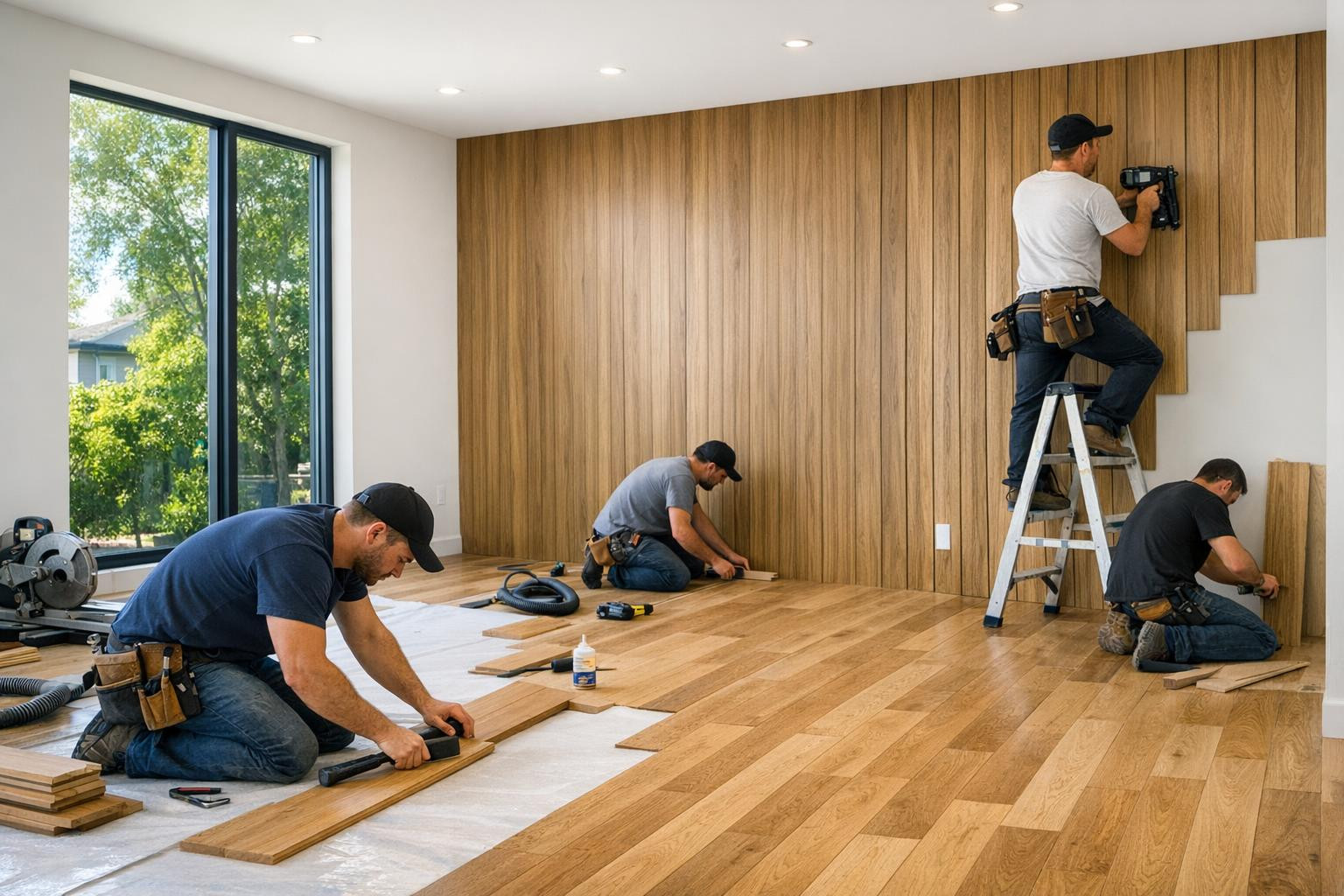 Internal finishing work creates a space that is sound, durable ...