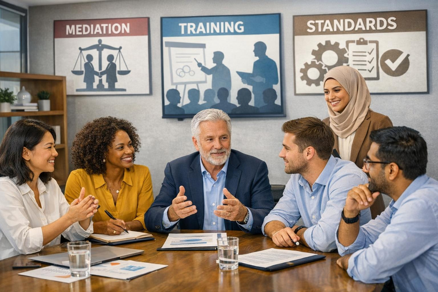 A union of intermediaries  is a national professional association that strengthens the quality of family mediation through practical support, standardised train