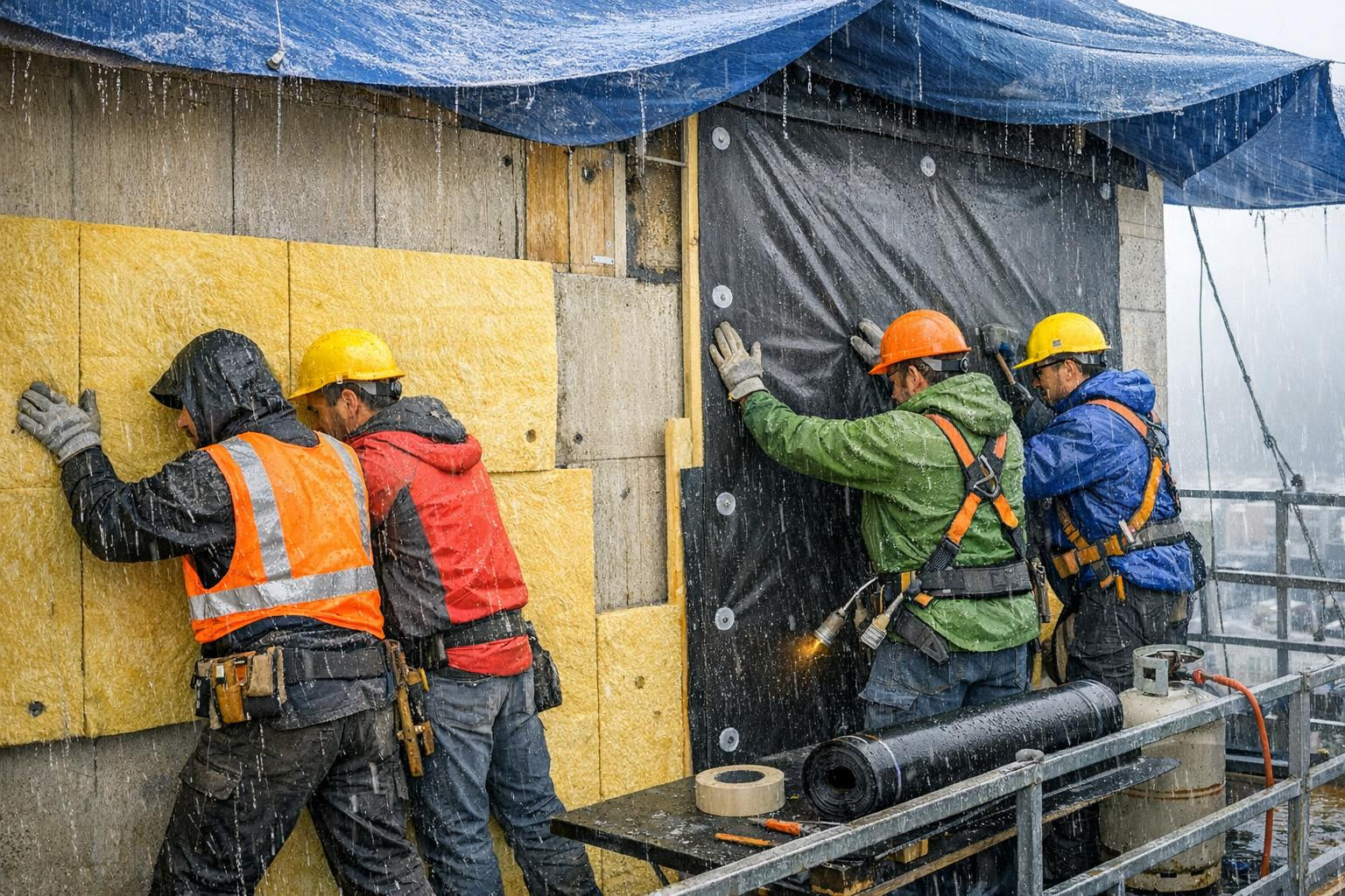 Terviklik lahendus hoone ilmastikukindluse ja energiatõhususe tõstmiseks.  Pakutav tööpakett ühendab katusetööd, fassaaditööd, soojustustööd ja hüdroisolatsioon