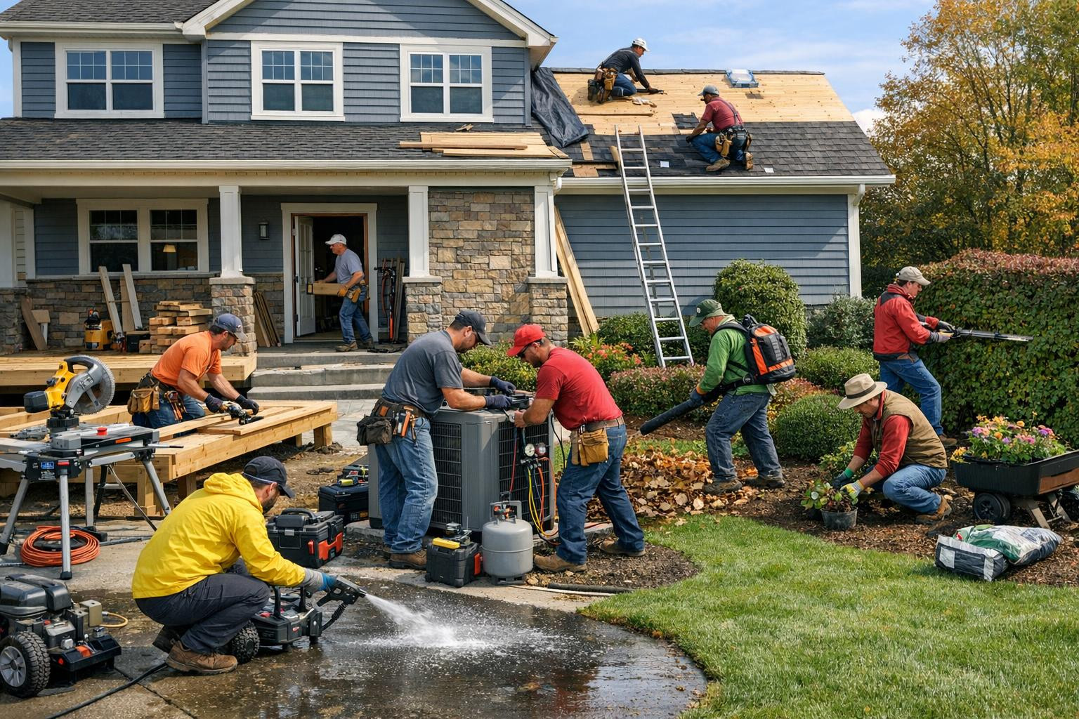 Reliable maintenance, construction and installation with local knowledge     We offer comprehensive solutions that keep the property in order, reduce unexpected