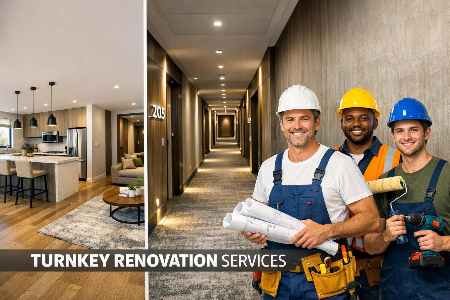 A complete renovation solution that releases time and concern   < Key-ready renovation  creates ready-to-use, high-quality rooms without the need to coordina