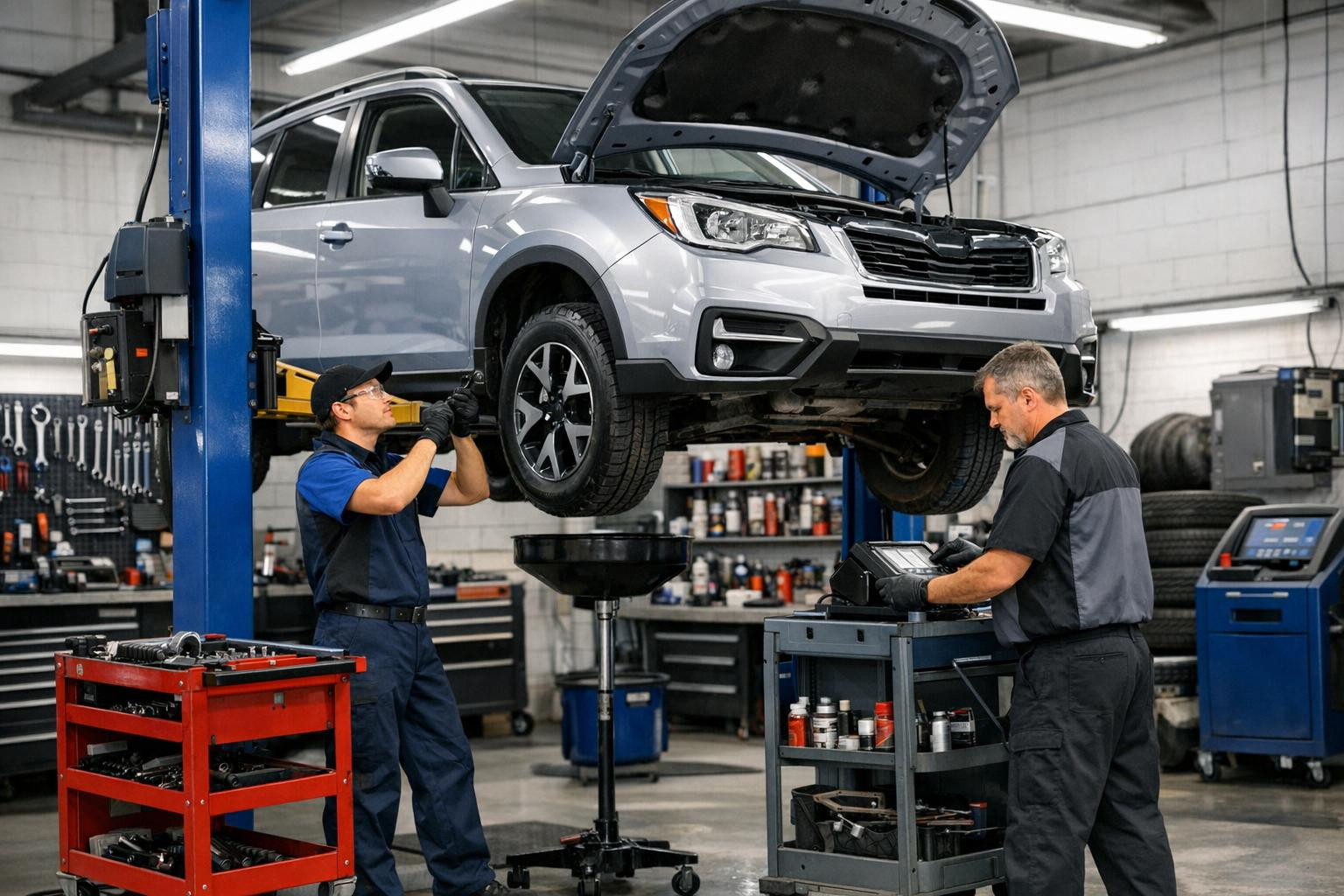 Autohooldus ja autoremont, mis hoiab sõiduki liikvel Autoriseeritud ...