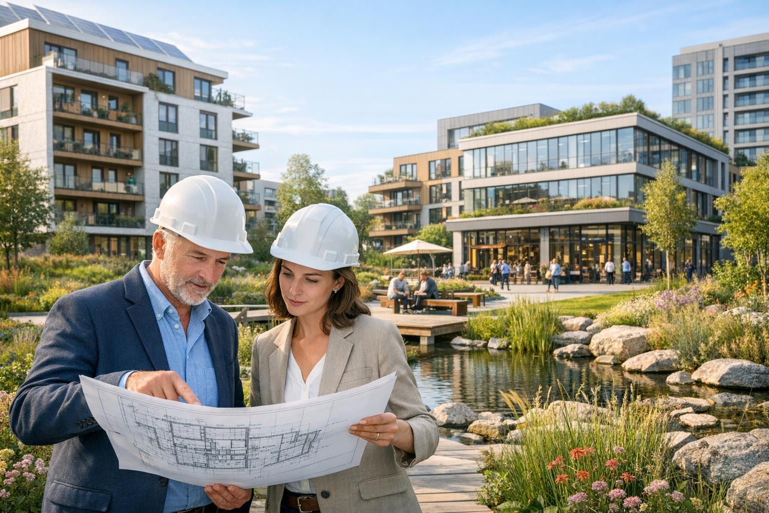 Kinnisvaraarendus, mis töötab täna ja homme  Kavandame ja arendame elamu- ja äripindu, mille keskmes on  säästlik kavandamine  ja  pikaajaline funktsionaalsus .