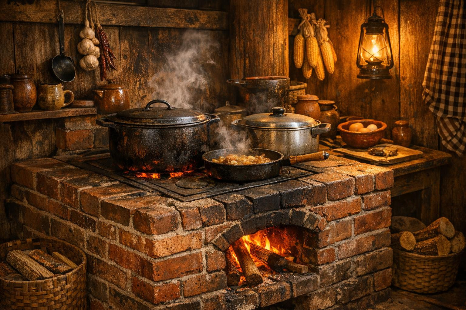 The kitchen stove   offers harmony with high-speed heating and long-term thermal capacity: the ideal solution for both the cosy autumn of the old farmhouse and 