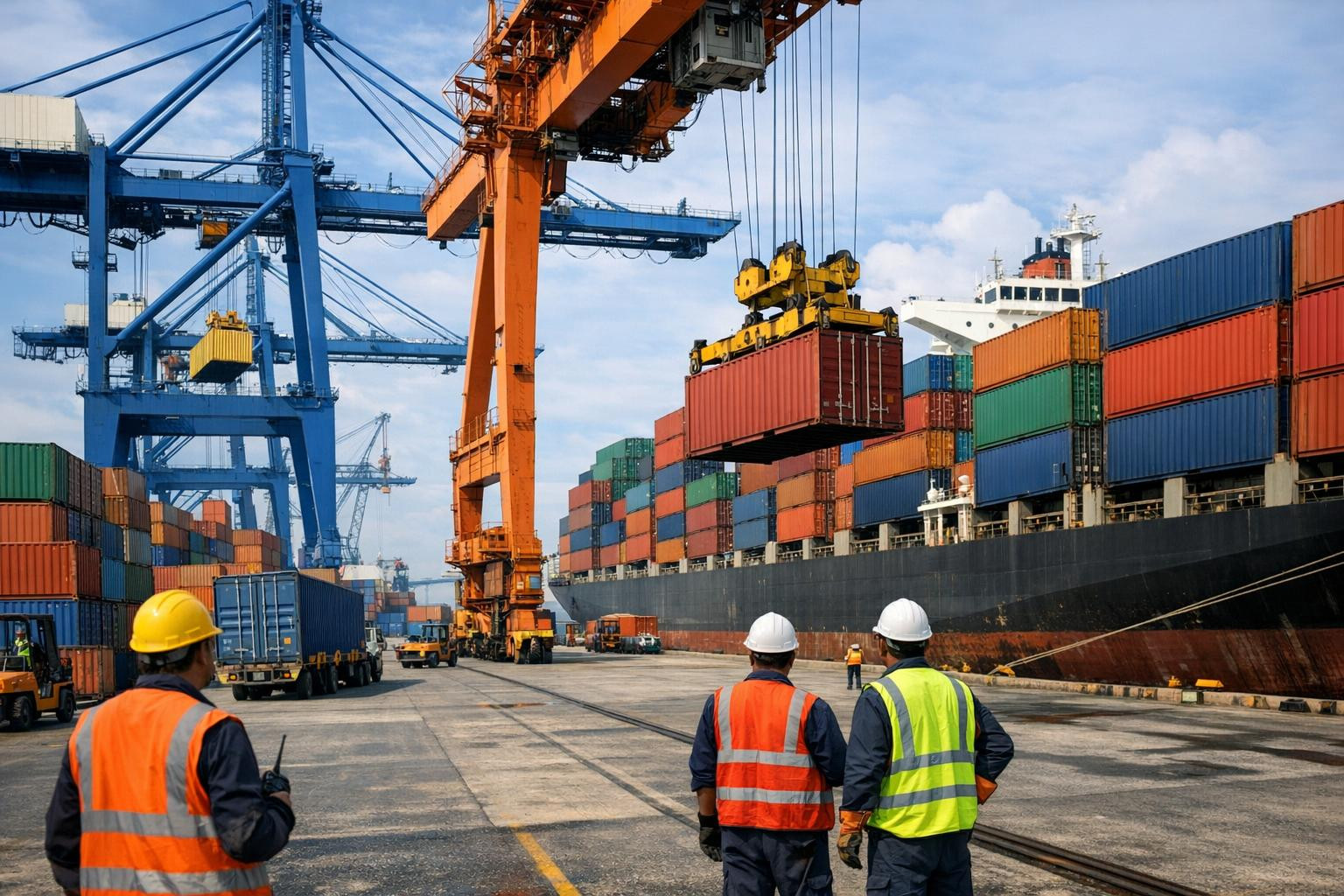 Konteinerlogistika  ühendab rahvusvahelise  laevanduse  ja maapealse transpordi ühtseks, kuluefektiivseks tarnekanaliks. Täisteenuse lahendus hõlmab planeerimis