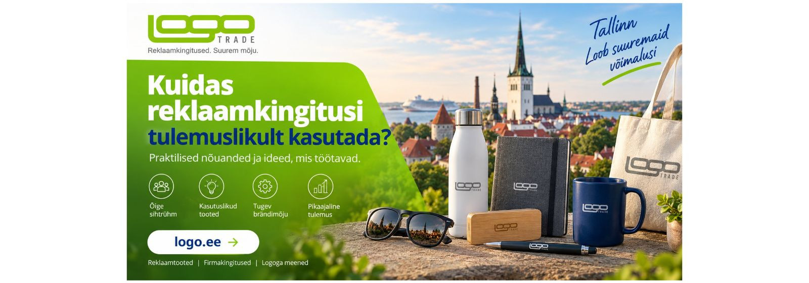 Kuidas logoga reklaamkingitusi tulemuslikult kasutada?    Reklaamkingitus ei ole lihtsalt ettevõtte logoga ese. Hästi valitud reklaamkingitus on praktiline turu