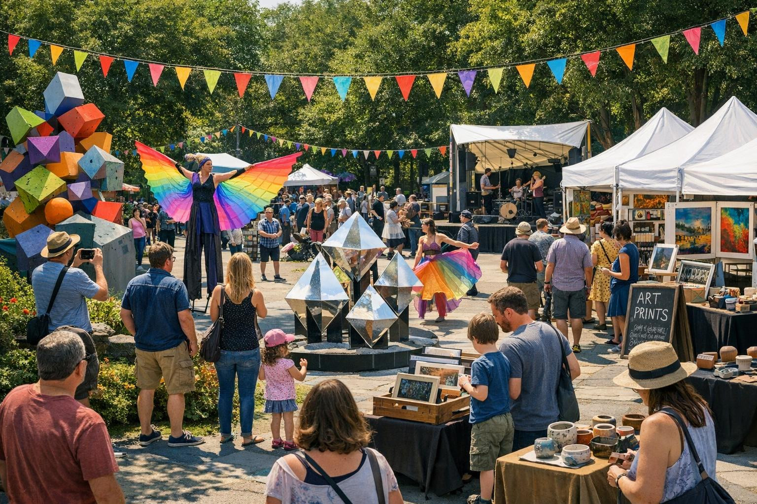 Kunstifestivalid  loovad laval ja linnaruumi ruumi, kus loomevabadus kohtub publiku energiaga. Igapäevasest eristuvad avalikud programmid ja rikastavad kunstisü