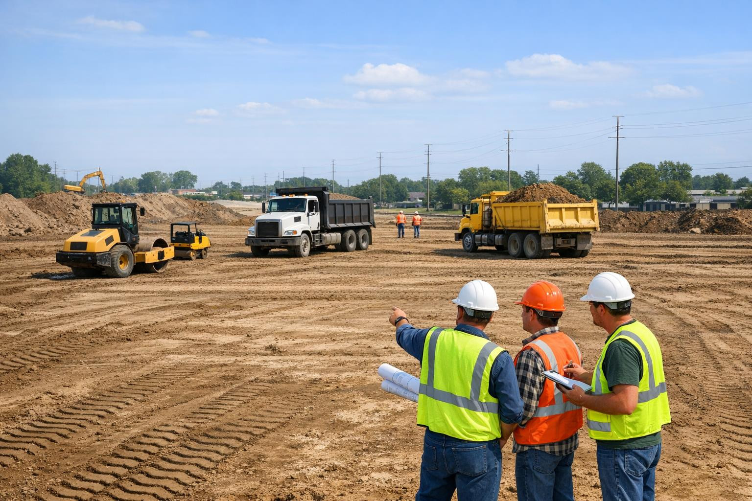 Quick and precise preparation of the plot for construction    The preparation of the plot for construction   ensures that the construction can begin as planned 