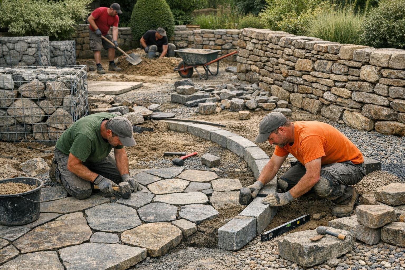 Professional landstone work that lasts < Landstone installation ...
