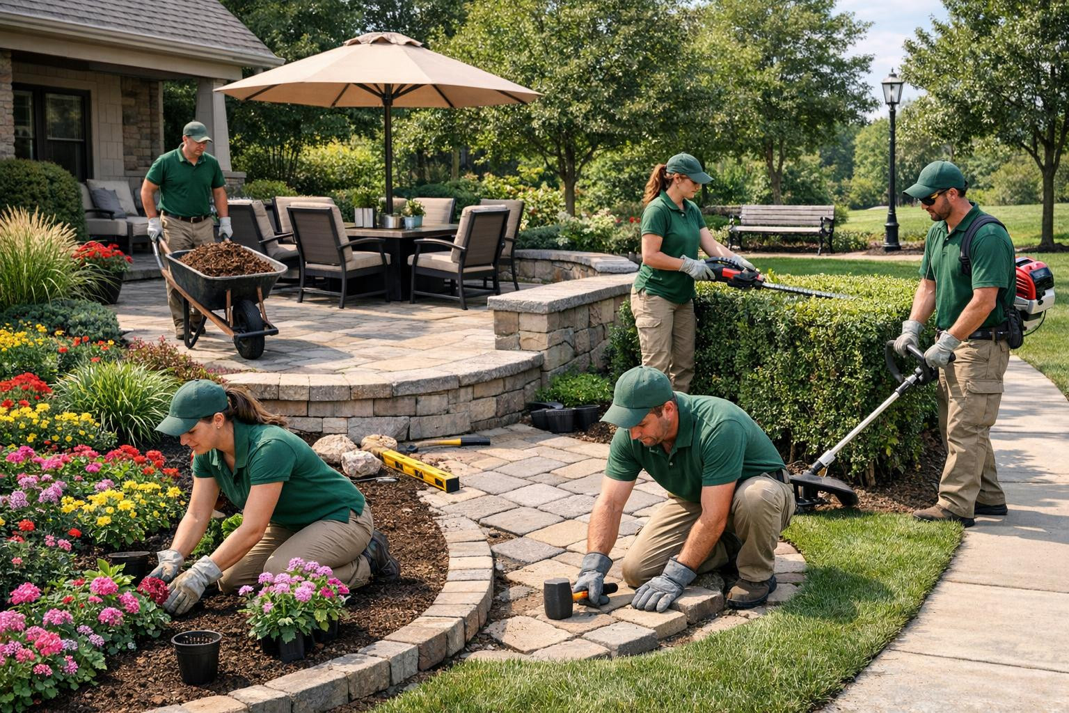 Full gardening from the beginning of the end - design, build and ...