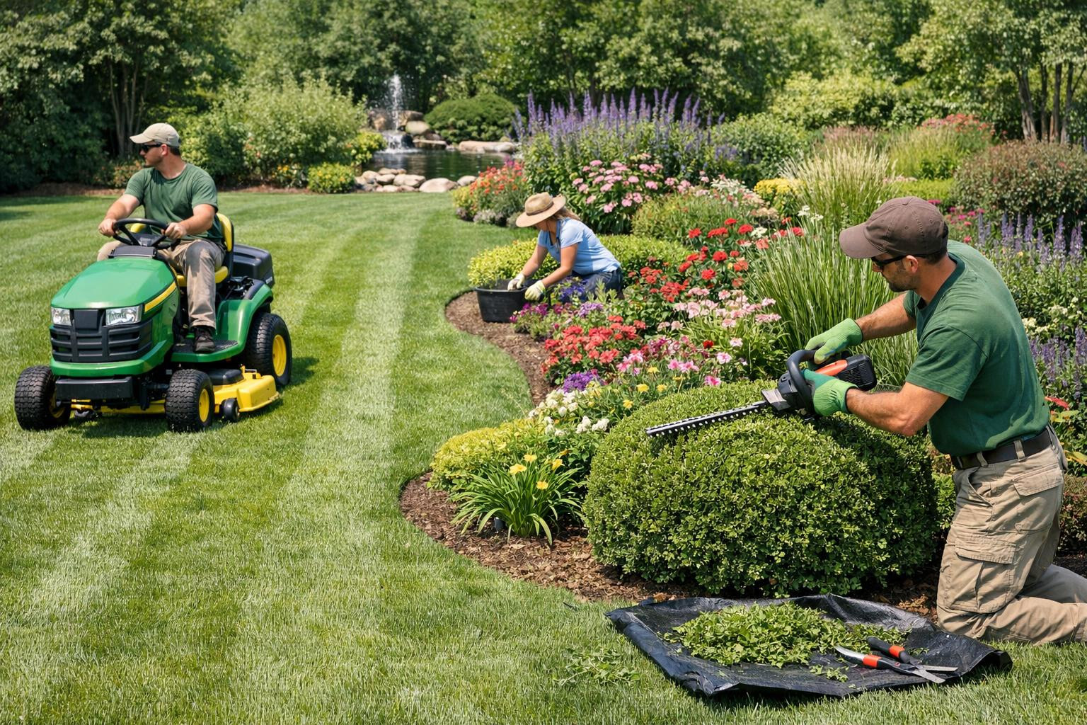 Full greening solution for home and business spaces    The management services  offer professional care that highlights the best side of every green base. The r