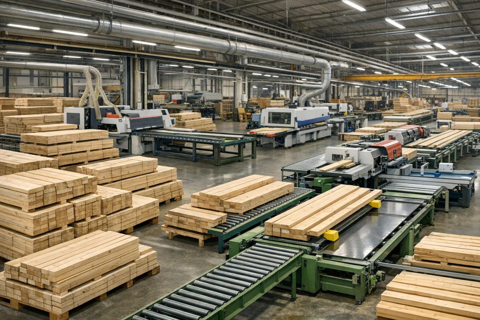 Large-scale wood sawing offers a full solution for fast and controlled ...