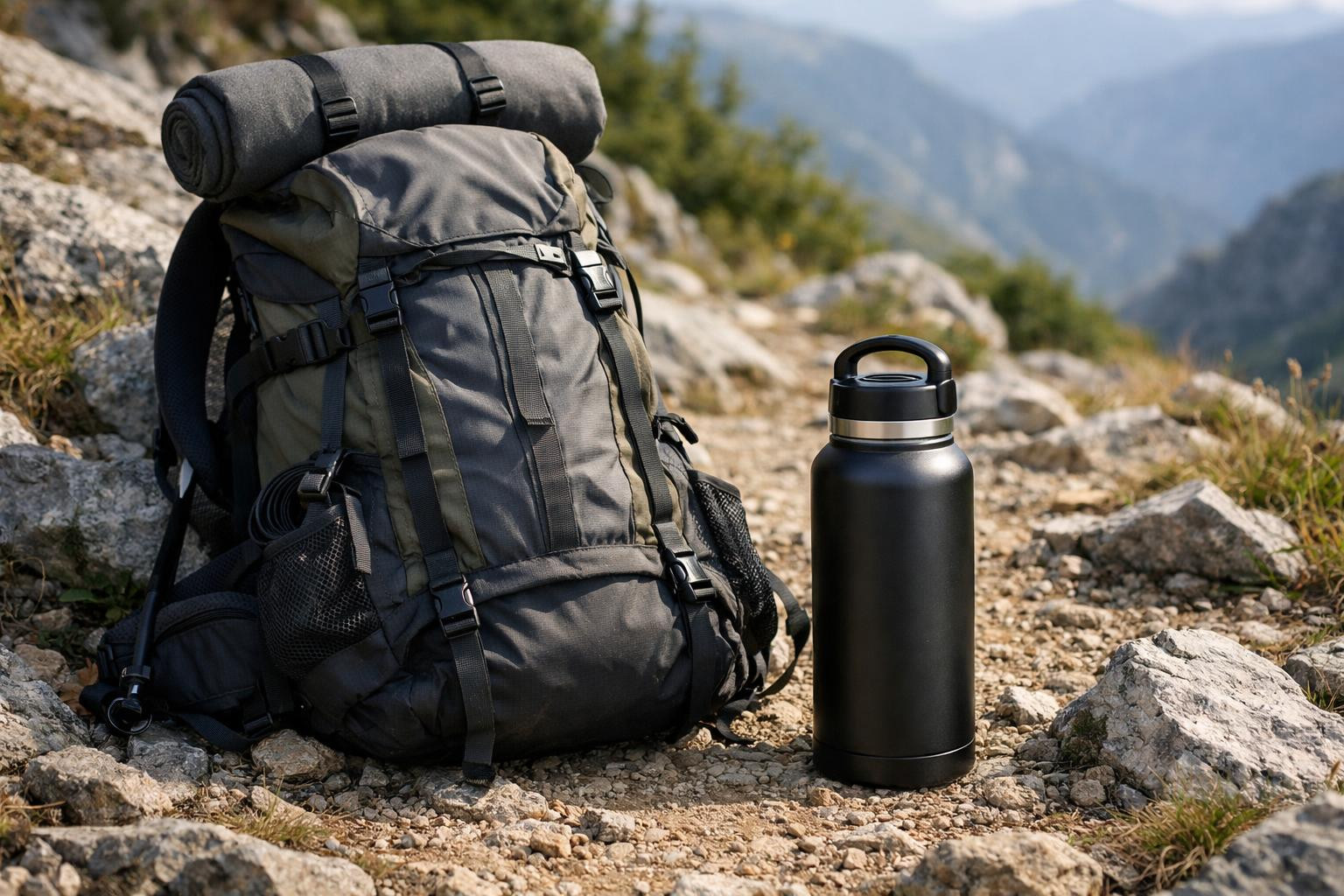 The  1000 ml thermal bottle is designed for those who need a reliable and high-capacity solution for longer journeys, hiking or daily use. Due to strong design 