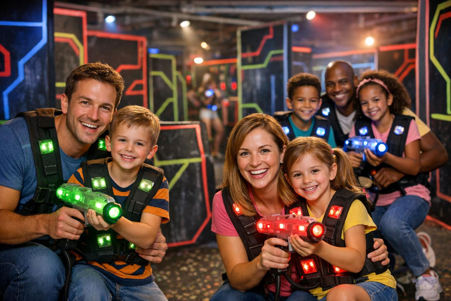Safety adventure for younger players LaserCity for children is ...