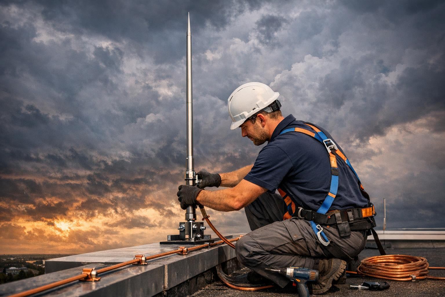 Lightning provides buildings, property and people with an additional ...