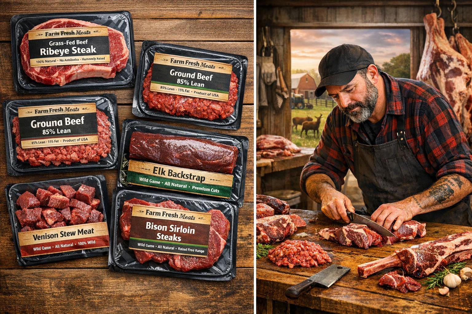 Authentic meat directly from Estonian pastures and forests - ideal choice for retailers and catering     Livonia meatbeef  and   wild boarmeat  combine traditio