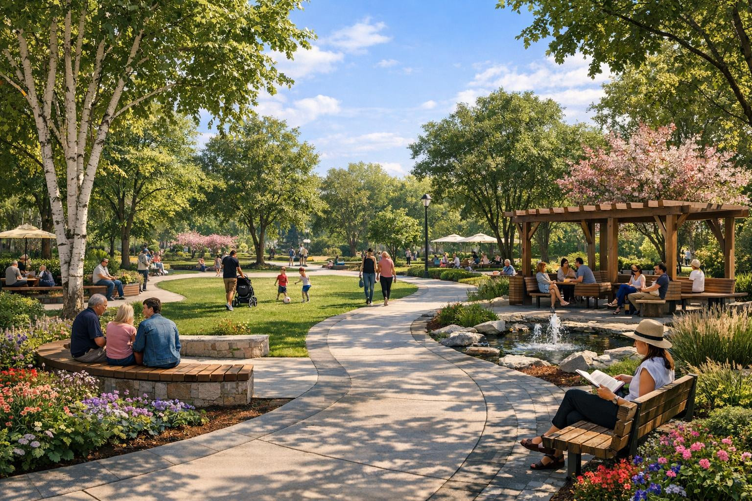 Adapted park design that works in reality Location-specific park ...