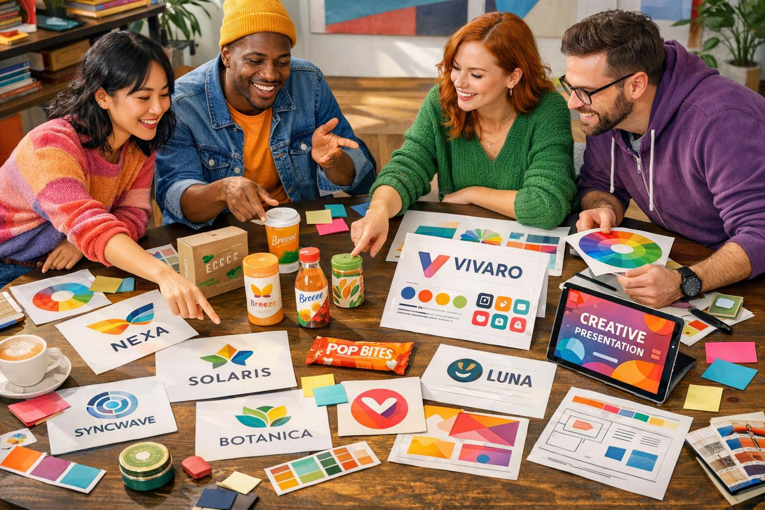 A strong visual identity creates trust and sells    < Logo- and brand design  combines strategy and aesthetics to create a recognizable face that speaks to t