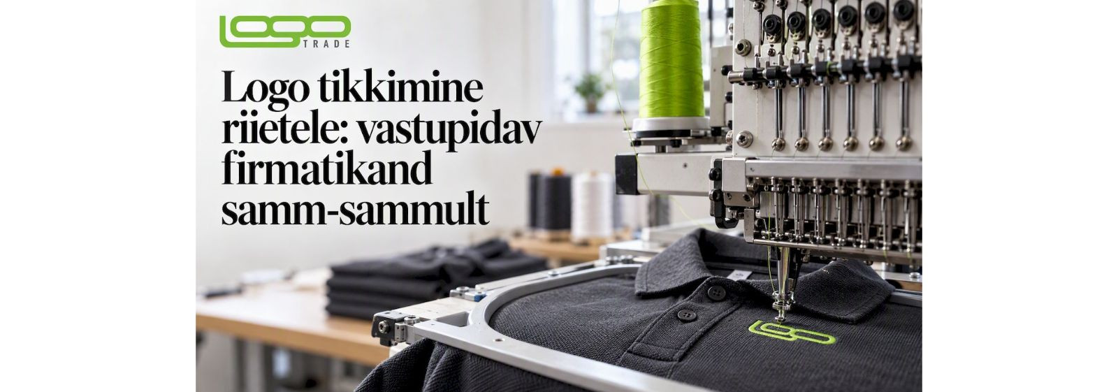 Logo tikkimine riietele – vastupidav ja esinduslik firmatikand polosärkidele, pusadele, jakkidele ning tööriietele     Logo tikkimine riietele on vastupidav ja 