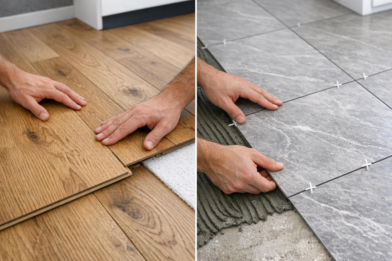 High-quality floor solutions  create the character of the room, provide durability and facilitate day-to-day care. The combination of different materials and pr