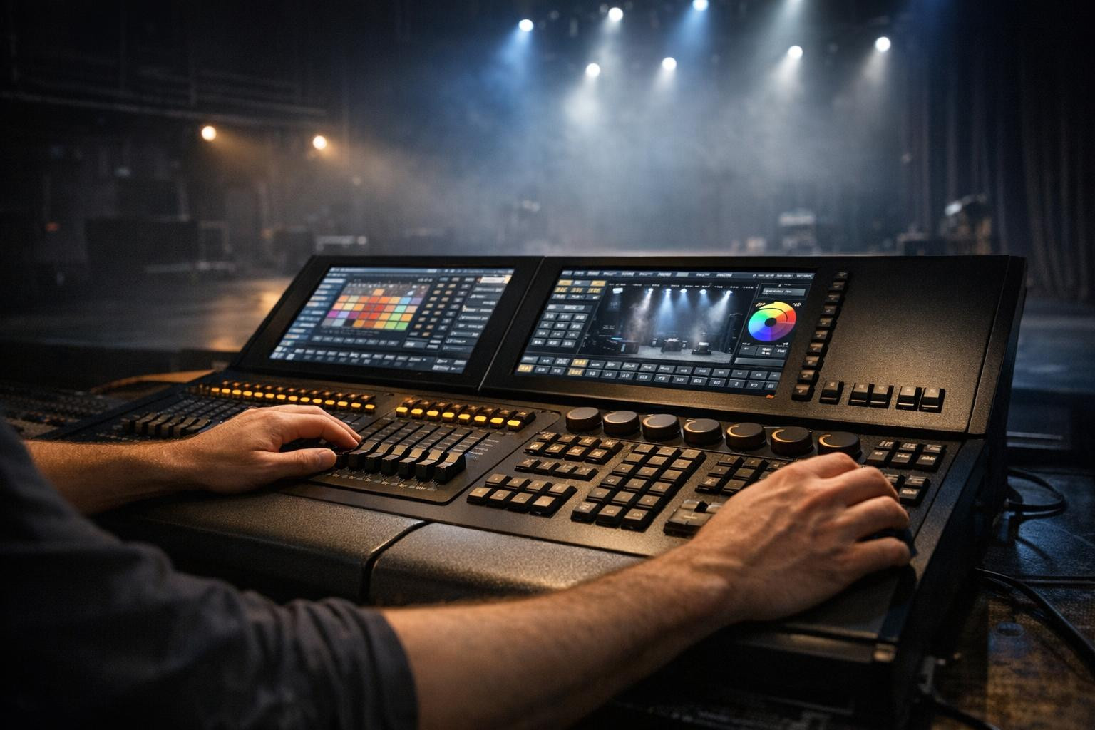 Light controls  give the stage accurate and repeated light management, which speeds up preparation and reduces technical risks in performances and events. Intui