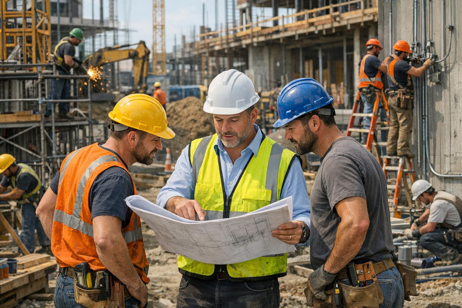 The main contract will ensure the smooth implementation of the construction project by coordinating the subcontractors, managing the timetable and keeping the c