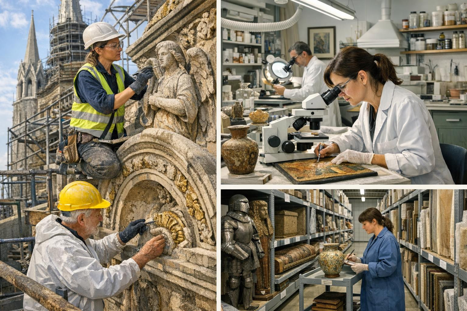 Maintenance of cultural heritage with a protective approach, which preserves meaning and authenticity     Maintenance of cultural heritage   combines modern sci