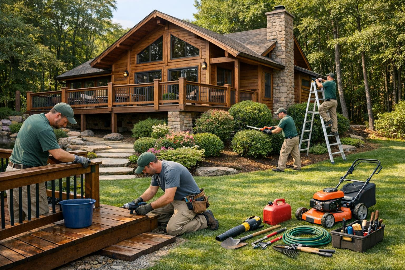 Maintenance and administration of holiday homes, which ensures careless household     Maintenance of holiday homes  combines on-site maintenance, regular techni