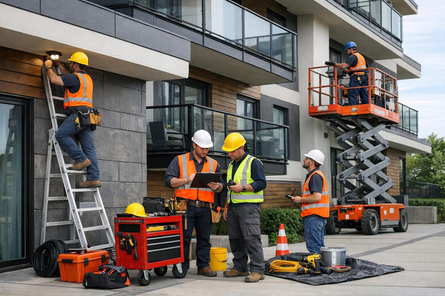 The maintenance of the building   means a proactive and professional approach that keeps the technical systems running, reduces unexpected repairs and increases