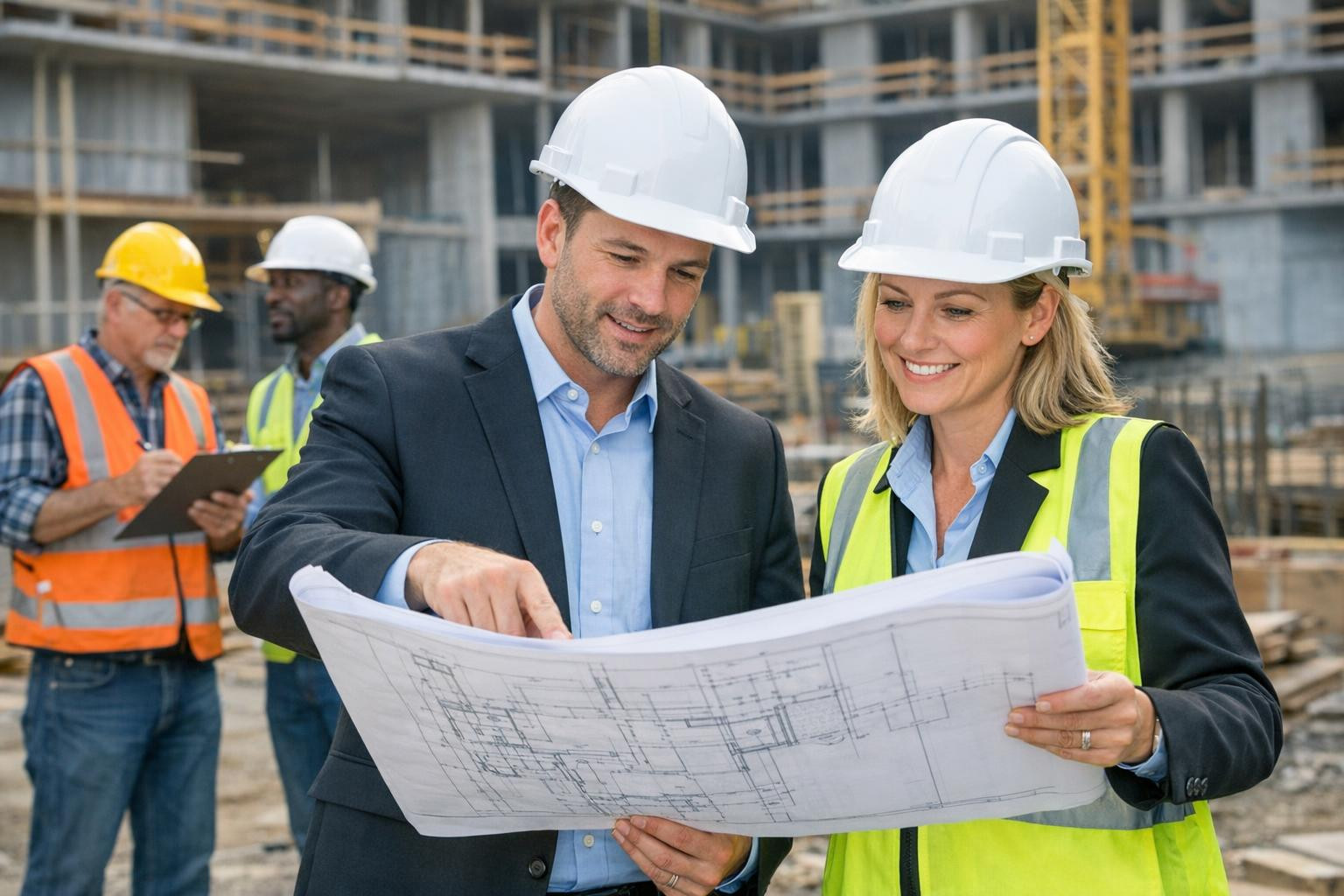 Clear management throughout the life cycle of the project    < The management of construction projects   combines planning, work organisation and quality con