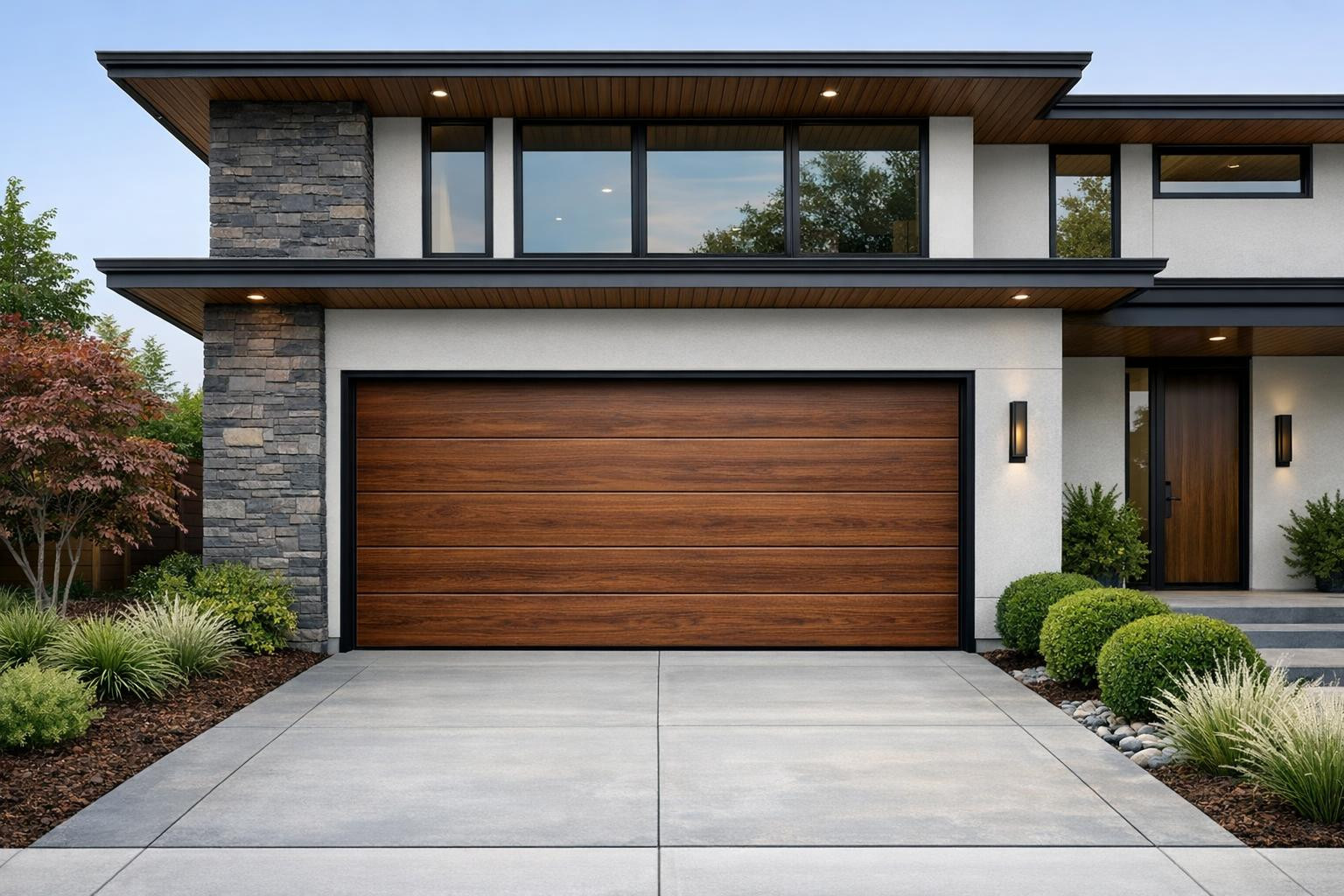 Garage doors  with measuring design offer accurate suitability, better heat resistance and modern appearance for both new buildings and renovated buildings. Sep