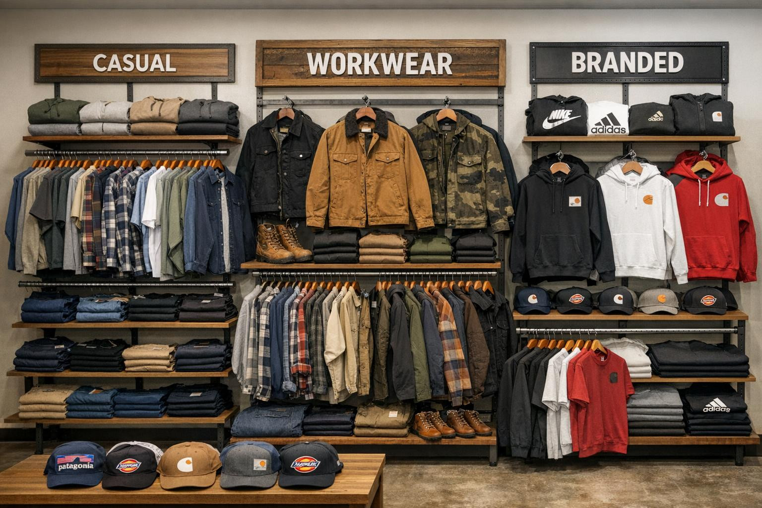 Quality, comfort and durability for every day    The choice of men brings together comfortable leisure and workwear designed to be worn all day. Designed in ter