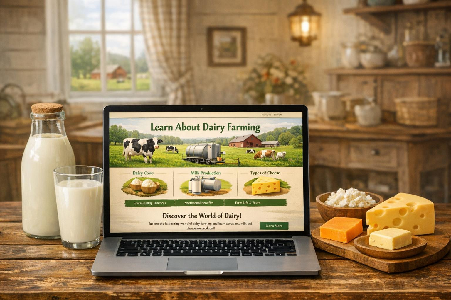 A clear and reliable guide to understanding milk and cheese production    < Milk‐Wiki  provides simple language-explained milk information, step by step chee