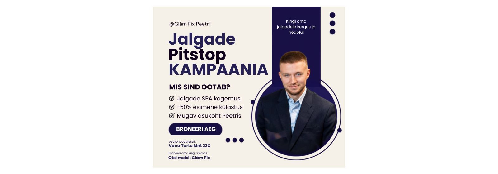 Me jookseme hommikust õhtuni – tööle, poodi, asjaajamiste vahet. Meie jalad teevad märkamatult tuhandeid samme ja kannavad kogu päeva ruttamist. Aga millal Sa v