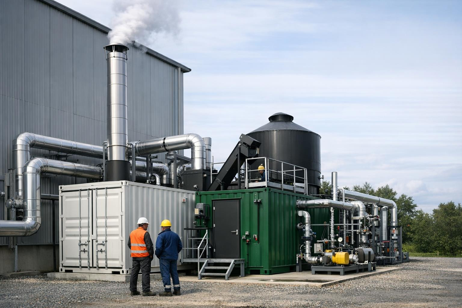Modular boiler house offers ready-made heat generation in container ...