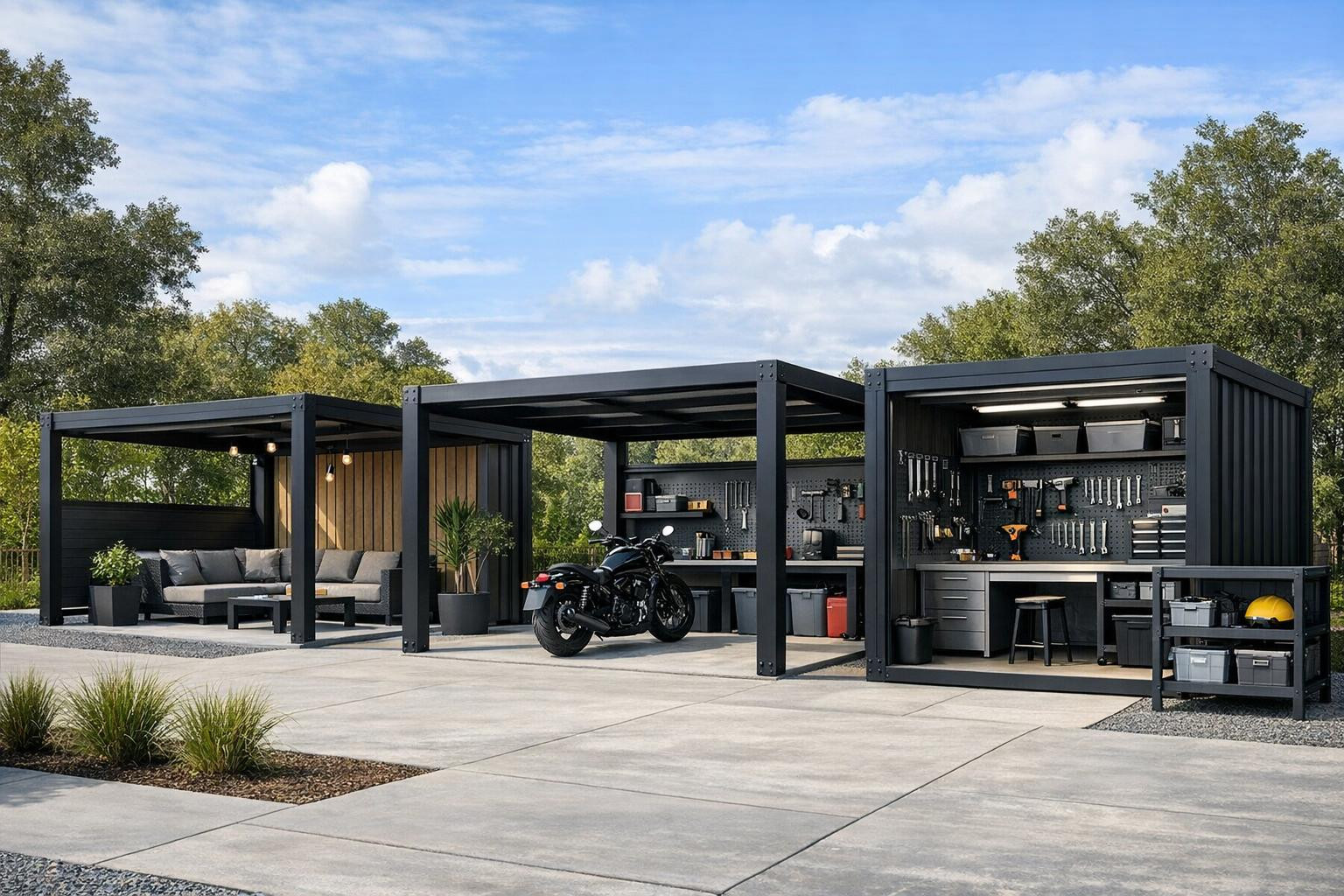 Why choose modular steel solutions?   < Modular system  combines standardised, corrosion-resistant steel structures and flexible adaptable design to provide 