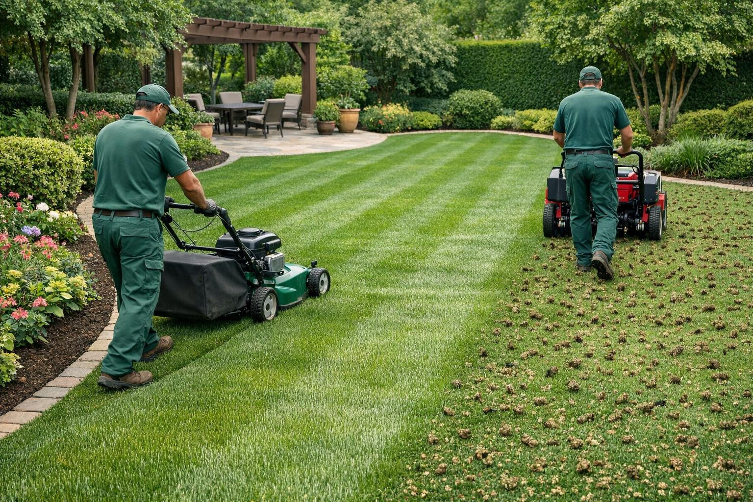 Tõhus muruhooldus, mis hoiab haljastuse esinduslikuna 
  Muruhooldus  tagab tiheda ja tervisliku murukatte läbi regulaarselt planeeritud  muruniitmise , teadusp