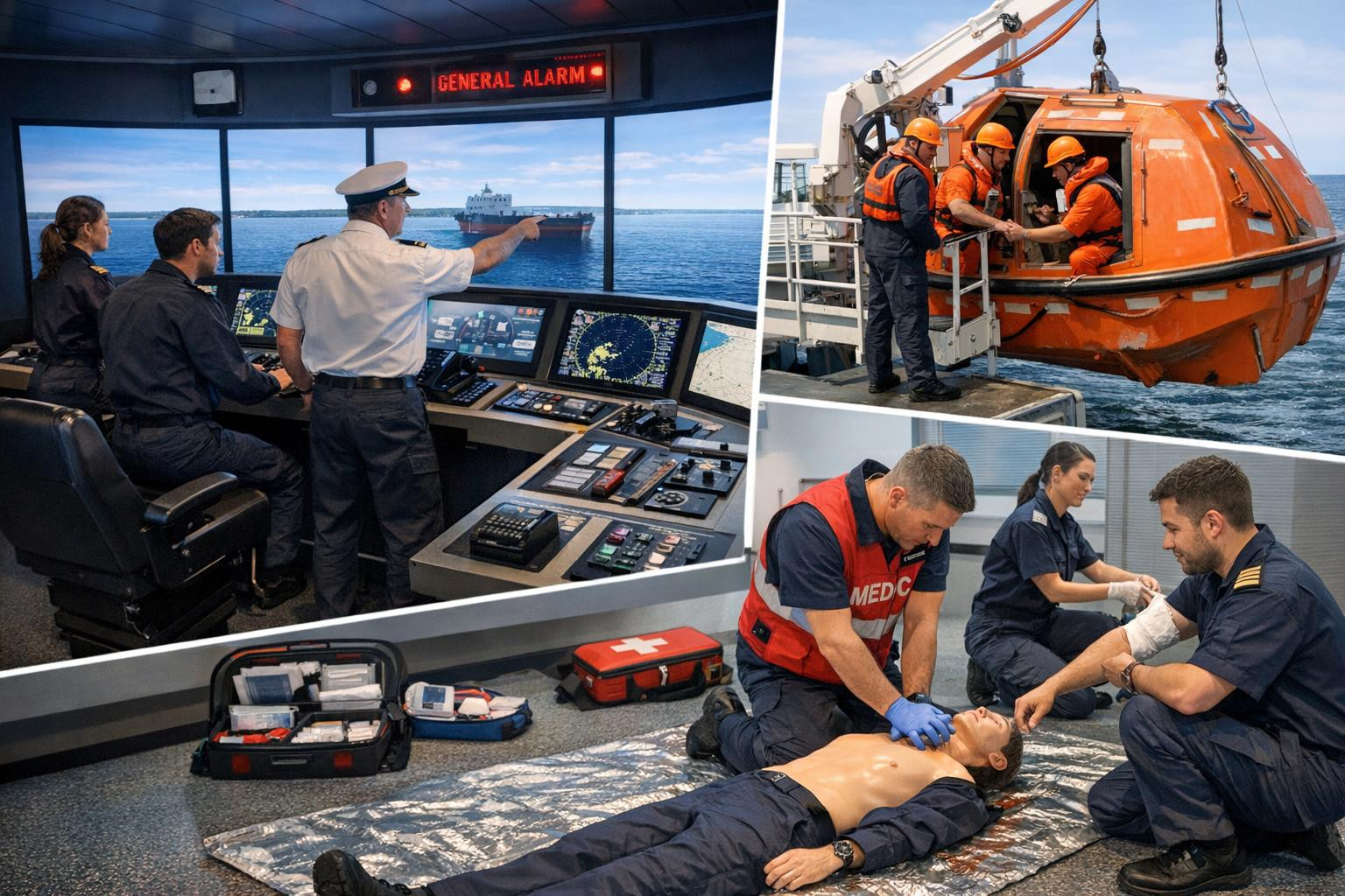 Security and operational preparedness through realistic simulations   Simulation-based sessions combine navigation training, radar training and practical safety