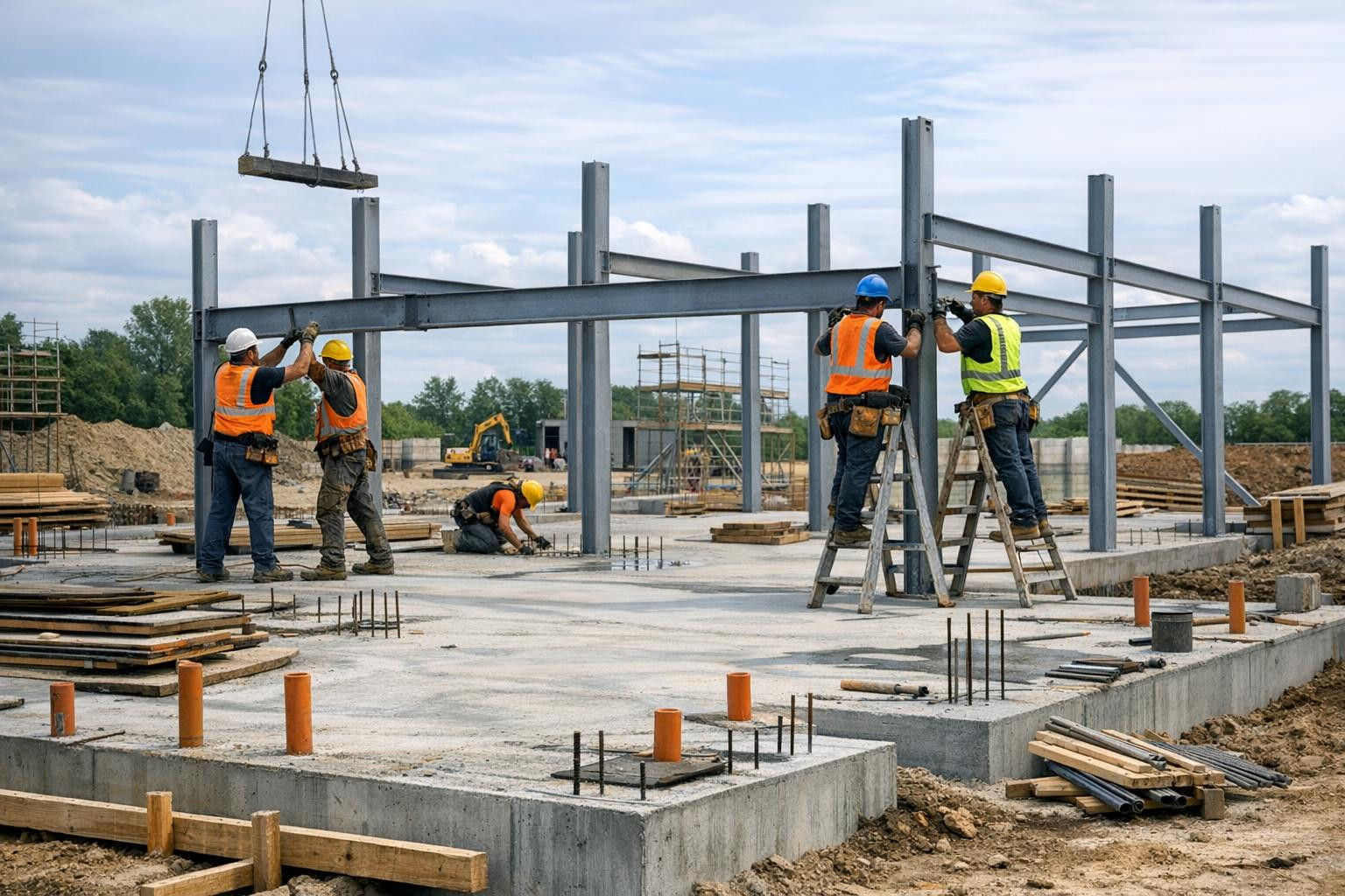 New construction   from foundation to cascade and concrete works provide construction that stands for decades. Each project takes into account the durability of