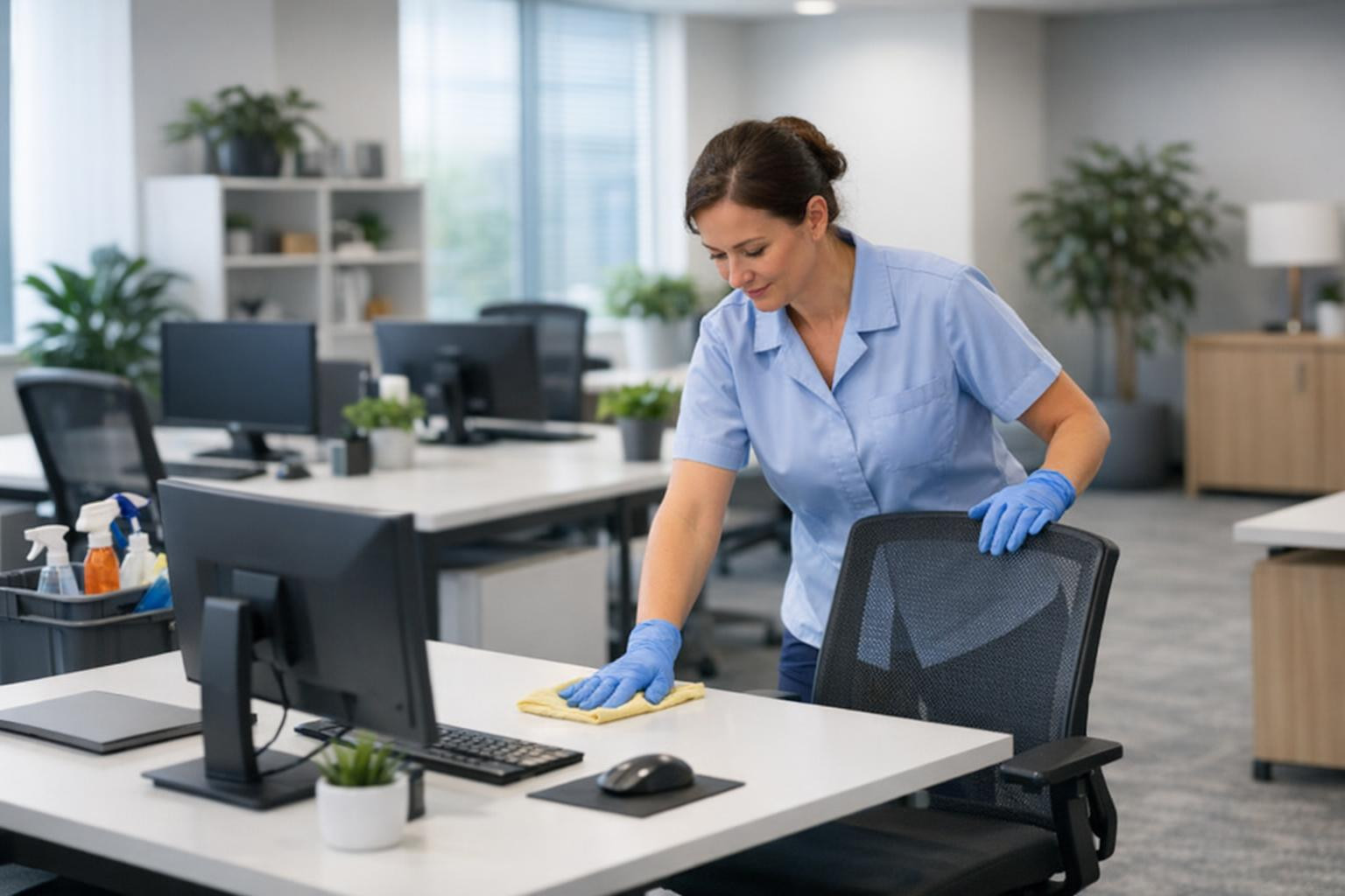 Pure office, more productive team    Office cleaning  and  Office cleaning  provide a professional, hygienic and inviting business area that affects both the we