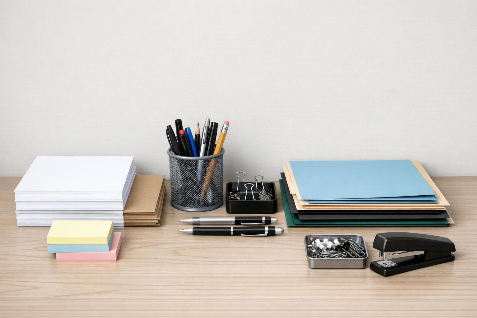The choice of office supplies ensures that daily work is carried ...