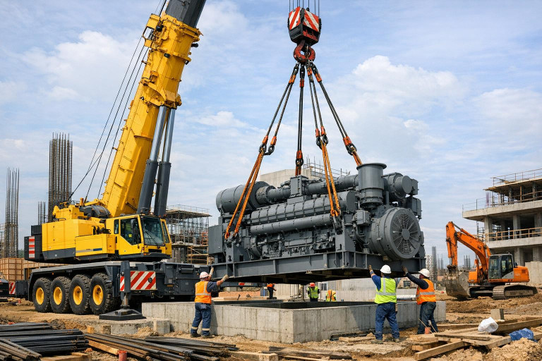 Ohutu ja täpne tõste- ja paigaldustööd raskete masinate jaoks